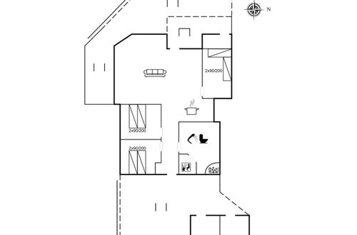 Photo 2 - Maison de 3 chambres à Hals avec terrasse et sauna