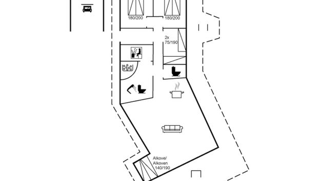 Casa de 3 quartos em Millinge com terraço e sauna - Foto 2