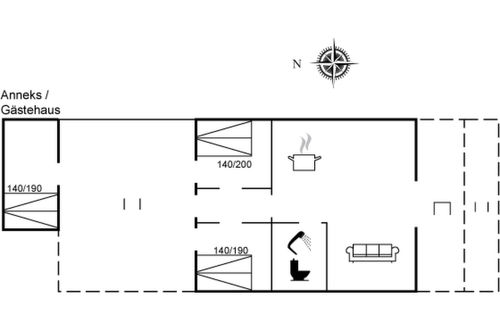 Foto 2 - Casa de 2 quartos em Toftlund com terraço