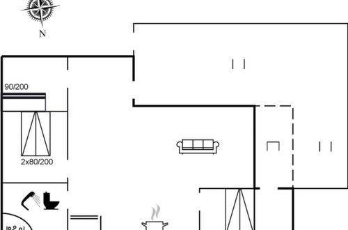 Foto 2 - Casa de 3 quartos em Sæby com terraço