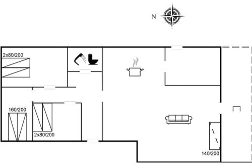 Foto 2 - Casa de 3 quartos em Skagen com terraço
