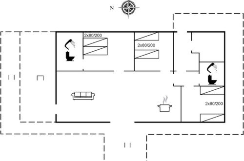 Photo 2 - Maison de 3 chambres à Jerup avec terrasse