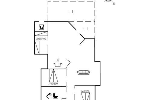 Foto 17 - Casa con 3 camere da letto a Hals con terrazza