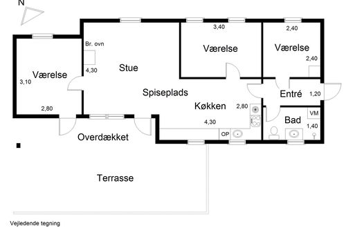 Foto 2 - Casa de 3 quartos em Hemmet com terraço
