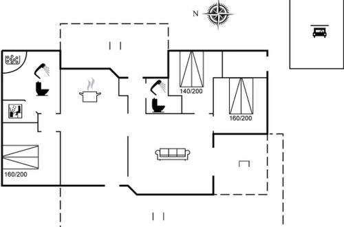 Foto 2 - Casa de 3 quartos em Sæby com terraço e sauna