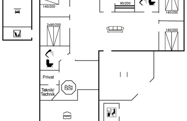 Casa de 5 quartos em Oksbøl com piscina privada e terraço - Foto 2