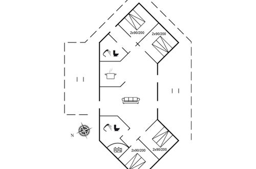 Foto 2 - Casa de 4 quartos em Skjern com terraço
