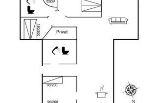 Foto 2 - Casa con 3 camere da letto a Hals con terrazza