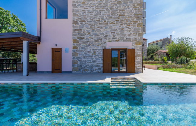 Casa de 5 quartos em Buje com piscina privada e jardim - Foto 28