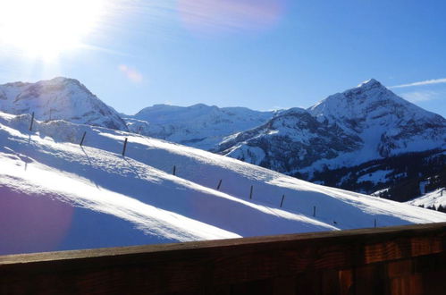 Foto 6 - Appartamento con 2 camere da letto a Lauenen con vista sulle montagne