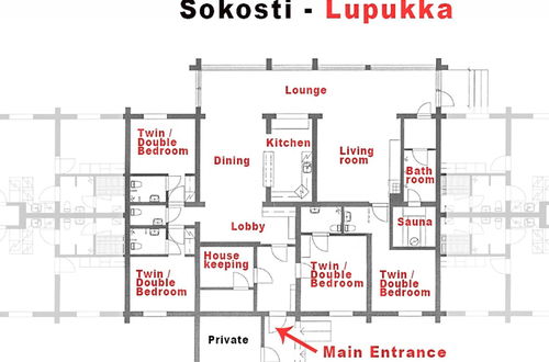 Foto 24 - Casa de 4 quartos em Inari com sauna e vista para a montanha