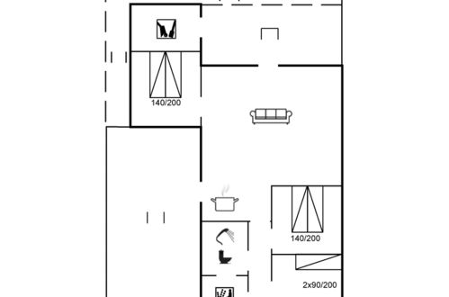 Foto 31 - Casa de 3 quartos em Henne com terraço e sauna