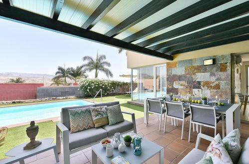 Photo 3 - Maison de 2 chambres à San Bartolomé de Tirajana avec piscine privée et vues à la mer