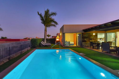 Foto 5 - Casa de 2 quartos em San Bartolomé de Tirajana com piscina privada e vistas do mar