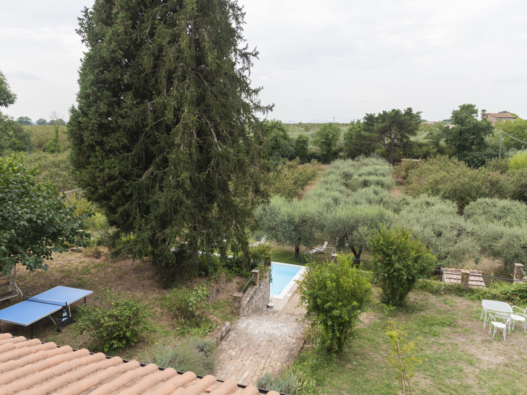 Foto 8 - Casa de 8 habitaciones en Corchiano con piscina privada y vistas a la montaña