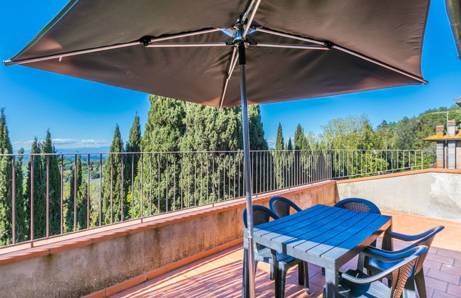 Apartamento de 2 quartos em Montaione com piscina e jardim - Foto 21