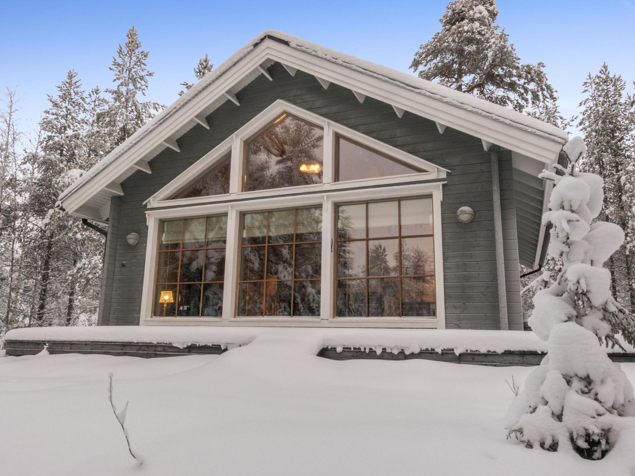 Foto 1 - Haus mit 1 Schlafzimmer in Sodankylä mit sauna und blick auf die berge