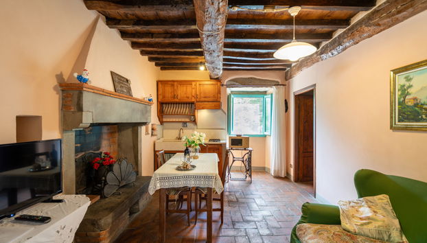 Appartamento con 2 camere da letto a Loro Ciuffenna con piscina e giardino - Foto 4