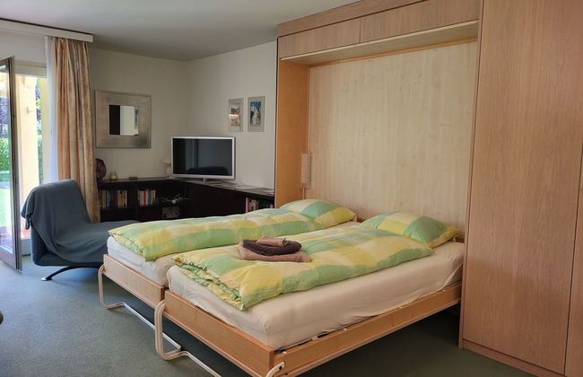 Apartamento de 1 quarto em Caslano com jardim - Foto 1