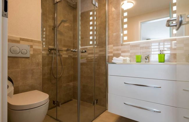 Apartamento de 2 quartos em Saas-Almagell com sauna e banheira de hidromassagem - Foto 29