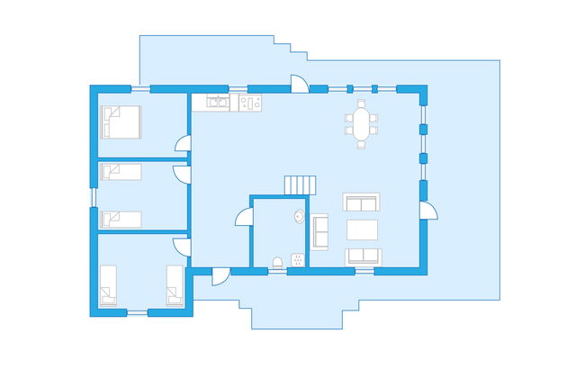 Casa de 4 quartos em Hammar com terraço - Foto 35