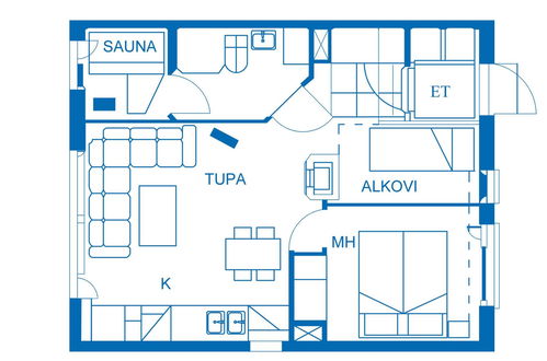 Photo 14 - 1 bedroom House in Inari with sauna and mountain view