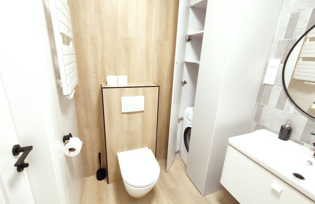 Apartamento de 1 quarto em Kołobrzeg com piscina e jardim - Foto 14