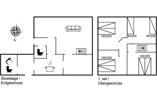 Foto 2 - Casa de 4 quartos em Løkken com terraço