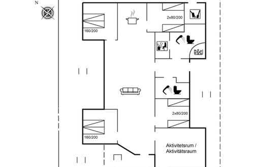 Foto 35 - Casa de 4 quartos em Løkken com terraço e sauna