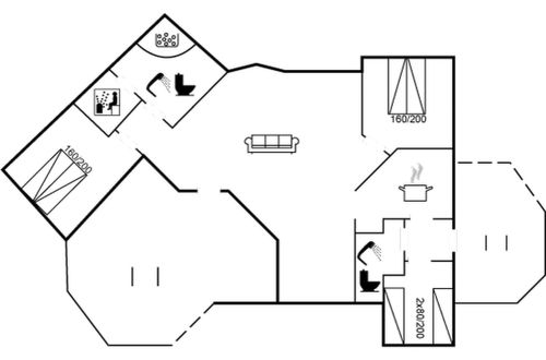Foto 2 - Casa con 3 camere da letto a Løkken con terrazza