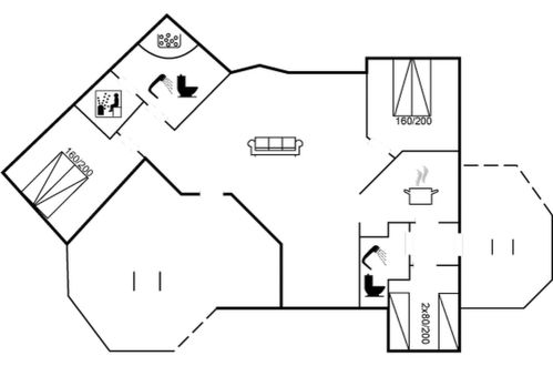 Foto 23 - Casa de 3 quartos em Løkken com terraço