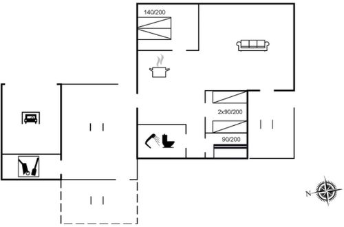 Foto 2 - Casa de 3 quartos em Løkken com terraço