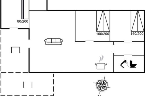 Foto 2 - Casa de 3 quartos em Løkken com terraço