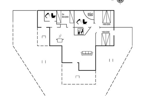 Foto 2 - Casa de 3 quartos em Løkken com terraço e sauna