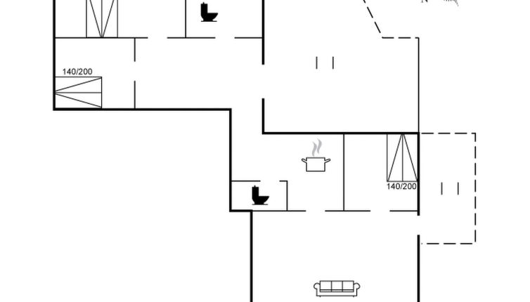 Photo 1 - Maison de 3 chambres à Vejers Strand avec terrasse