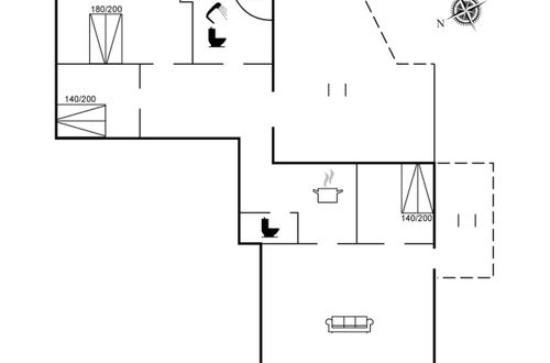 Foto 1 - Casa con 3 camere da letto a Vejers Strand con terrazza