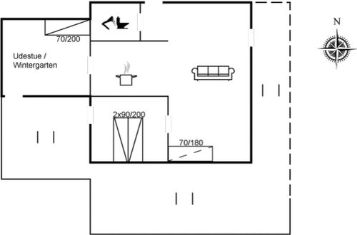 Foto 6 - Casa de 1 quarto em Rømø com terraço