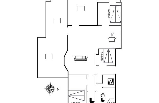 Casa de 3 quartos em Hornbæk com terraço e sauna - Foto 2