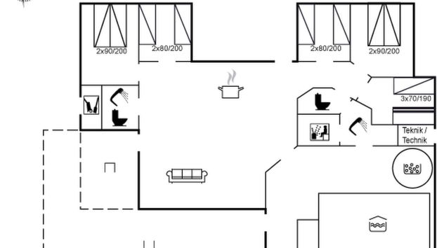 Casa de 5 quartos em Saltum com piscina privada e terraço - Foto 2