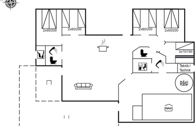 Casa de 5 quartos em Saltum com piscina privada e terraço - Foto 2