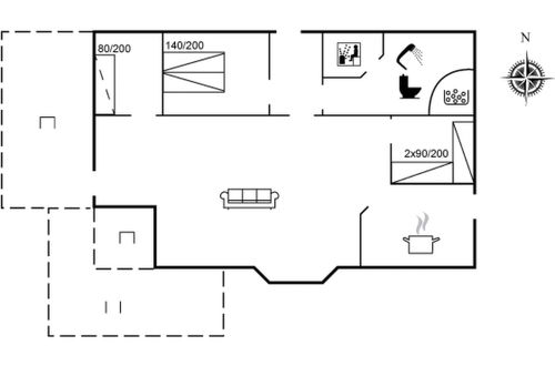 Foto 15 - Casa con 3 camere da letto a Hals con terrazza e sauna