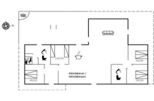 Foto 40 - Casa de 4 quartos em Haderslev com terraço e sauna