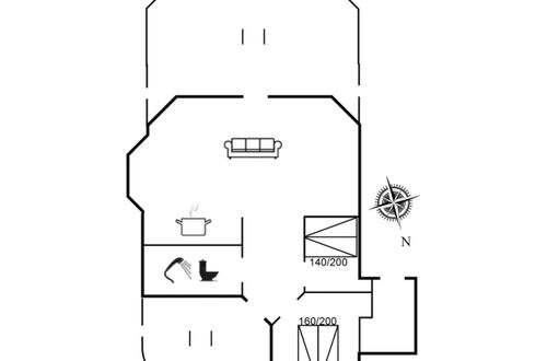 Foto 2 - Casa de 2 quartos em Hemmet com terraço