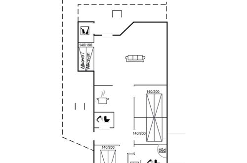 Foto 2 - Casa de 3 quartos em Tarm com terraço e sauna