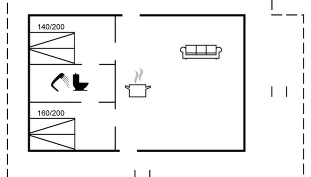 Casa de 2 quartos em Aabybro com terraço - Foto 2