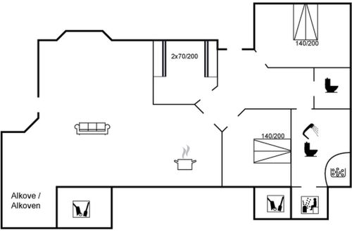 Foto 2 - Casa de 3 quartos em Klitmøller com terraço e sauna