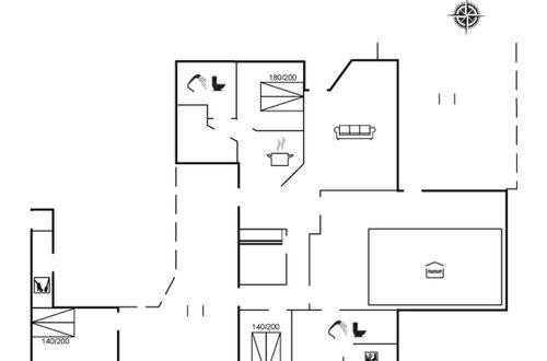 Foto 2 - Casa de 3 quartos em Jerup com piscina privada e terraço