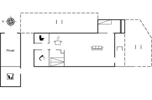 Foto 2 - Casa de 2 quartos em Hals com terraço
