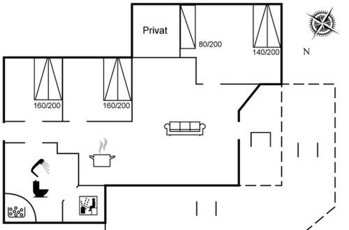 Foto 2 - Casa con 3 camere da letto a Lønstrup con terrazza e sauna