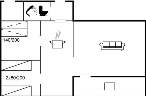 Foto 2 - Casa de 2 quartos em Gedser com terraço